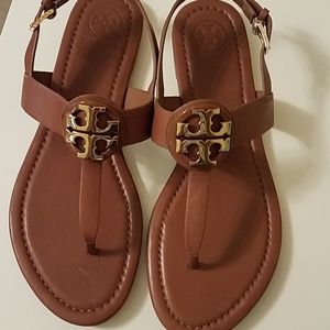 Tory Burch Tan Bryce Sandal Veg leather